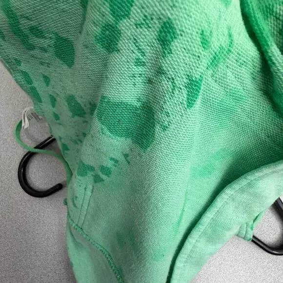 Custo Barcelona Hoodie Size 3 Green Embroidered Butterfly Splatter Art Boho * - Picture 12 of 12